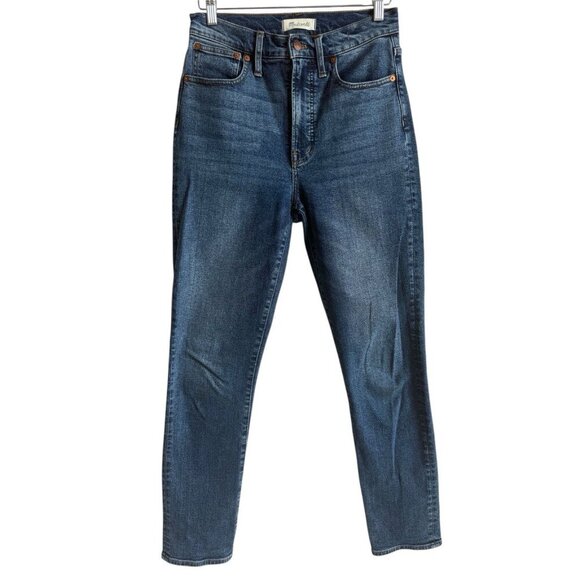 Madewell Women's 27T The Perfect Vintage High Rise Blue Denim Med Wash Jeans - Picture 1 of 11